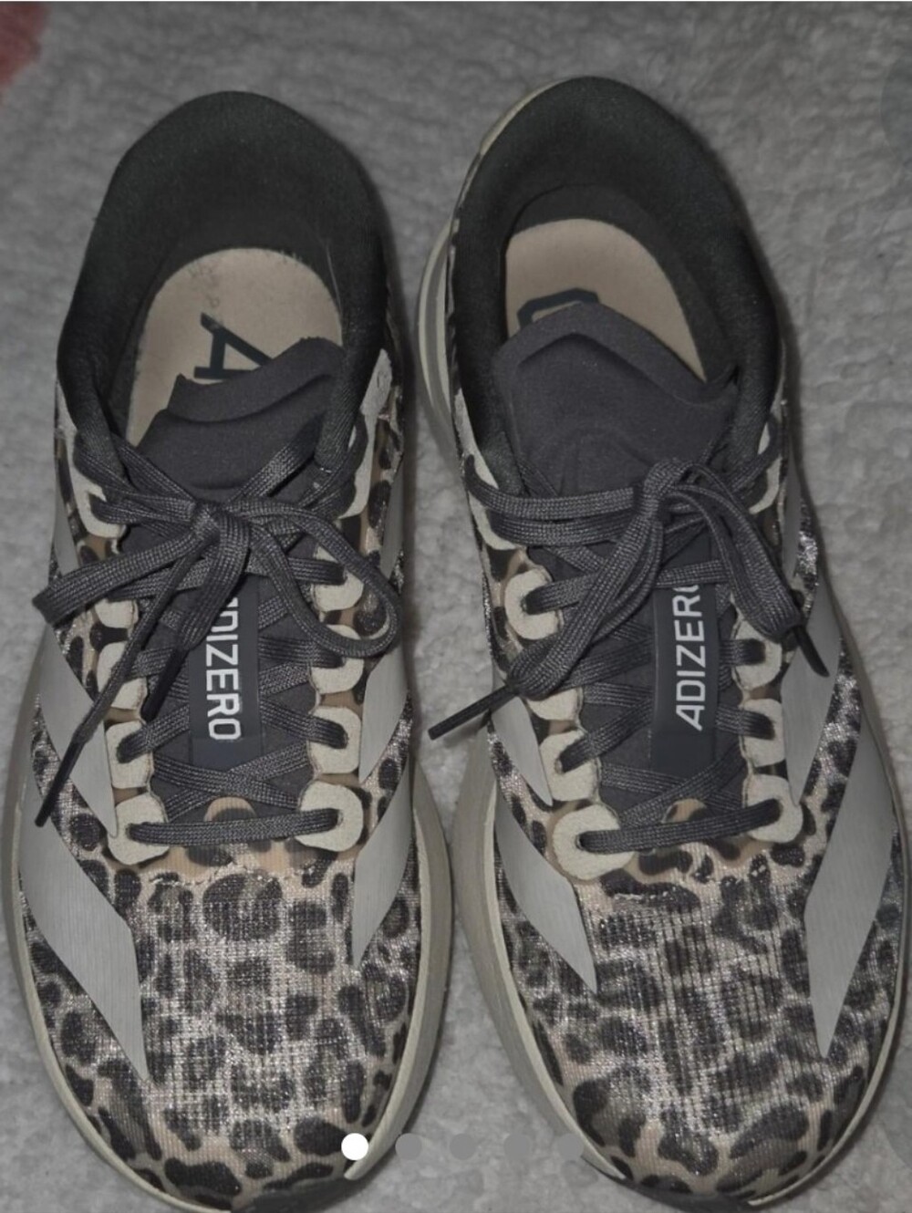 Women's 7 Leopard Print Running Shoes - Black/Tan